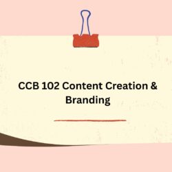 CCB 102	Content Creation & Branding